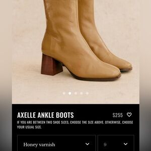 Sezane Axelle ankle boots size 40